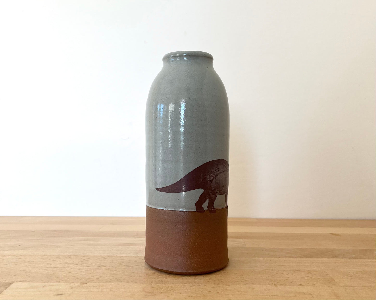 Triceratops Vase - blue