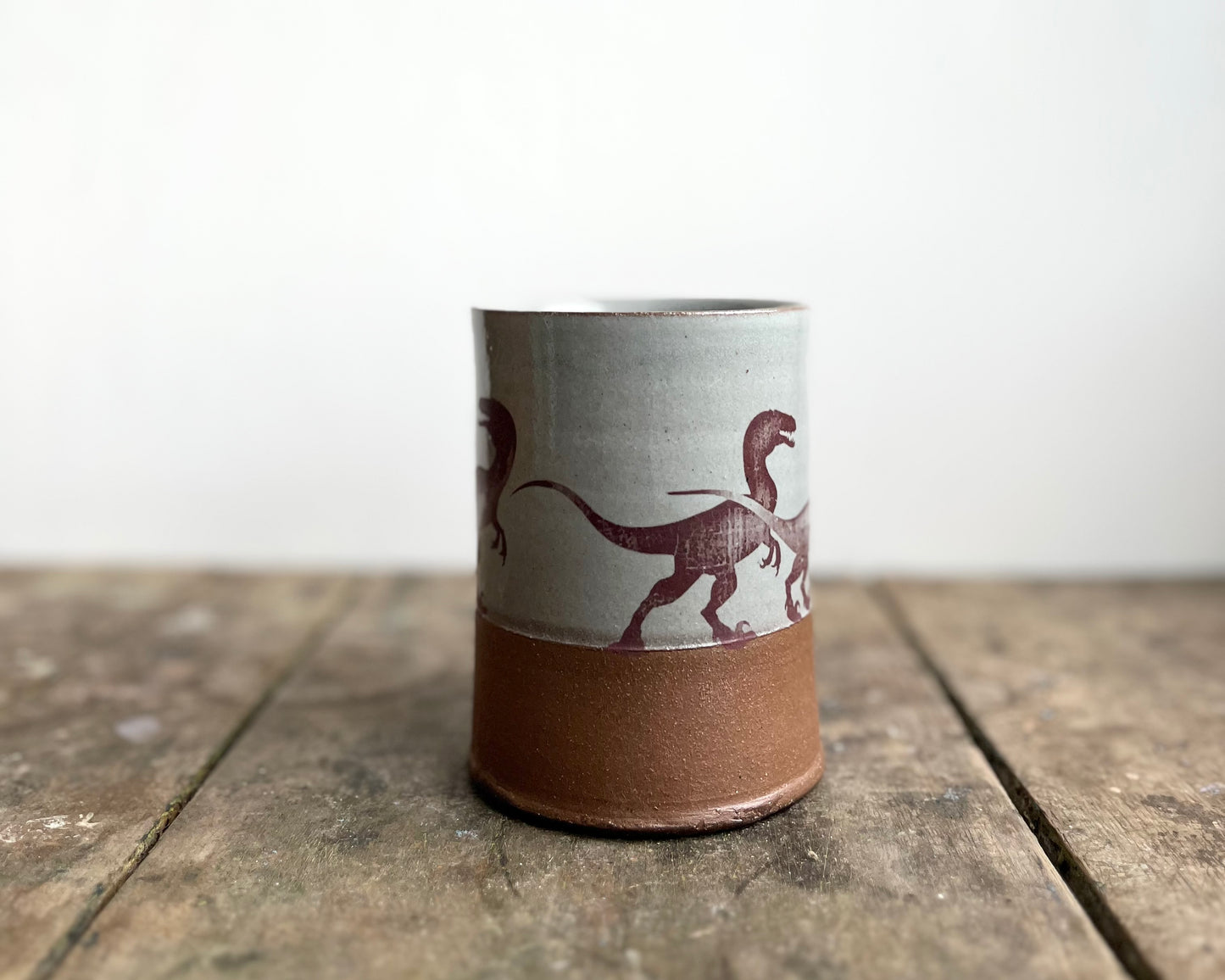 Velociraptor Pack Mug - blue