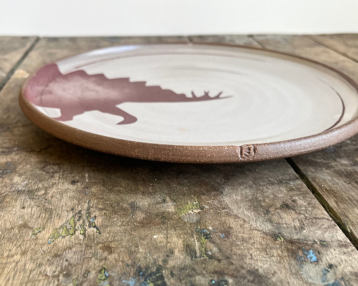 Stegosaurus Side Plate - white