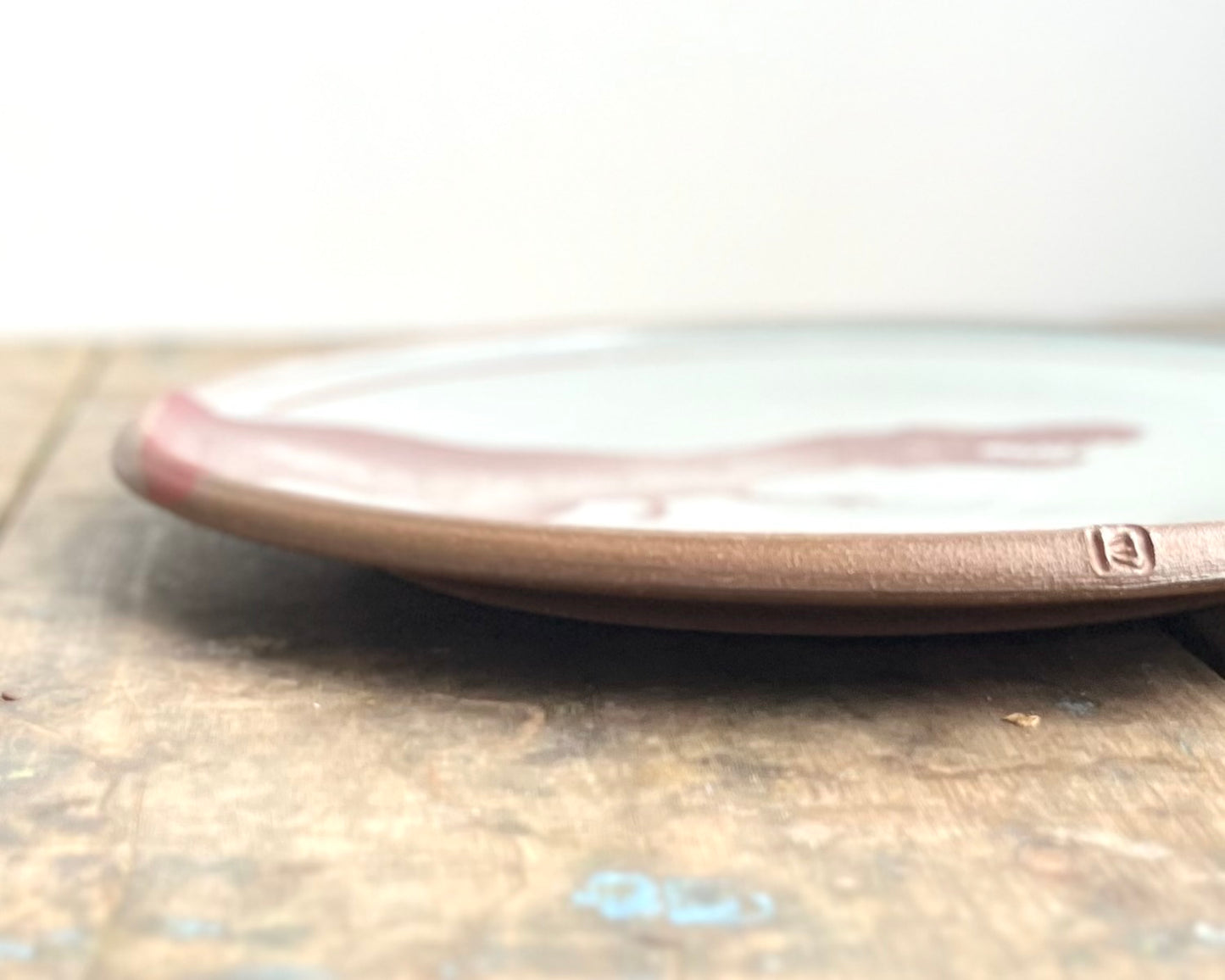 T-Rex Dinner Plate - blue