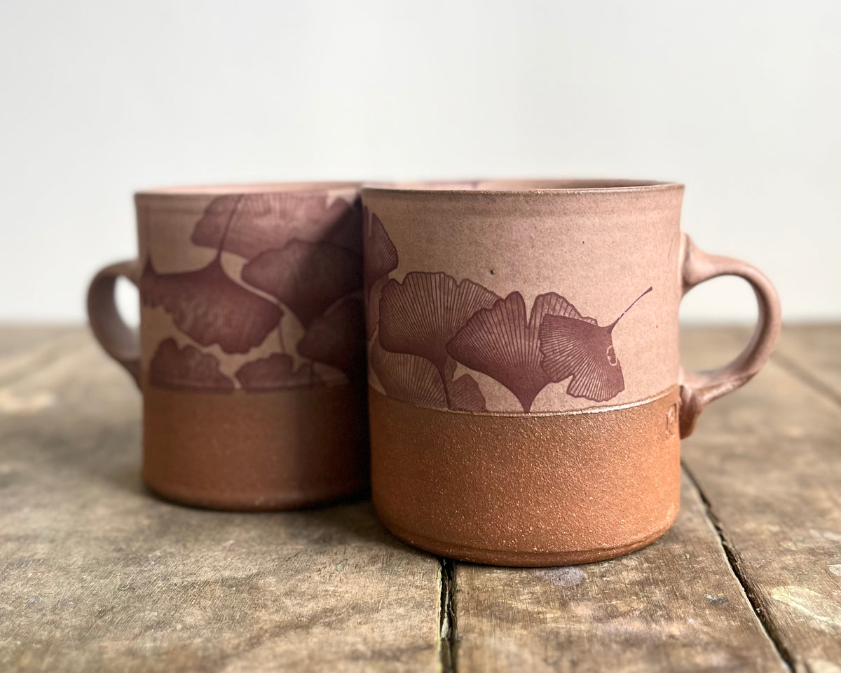 Ginkgo Americano Mug - pink