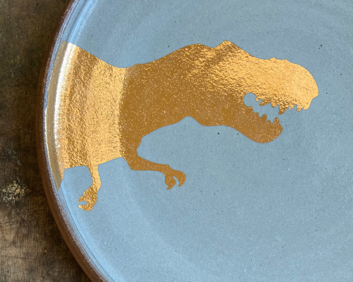 Gold T-Rex Plate