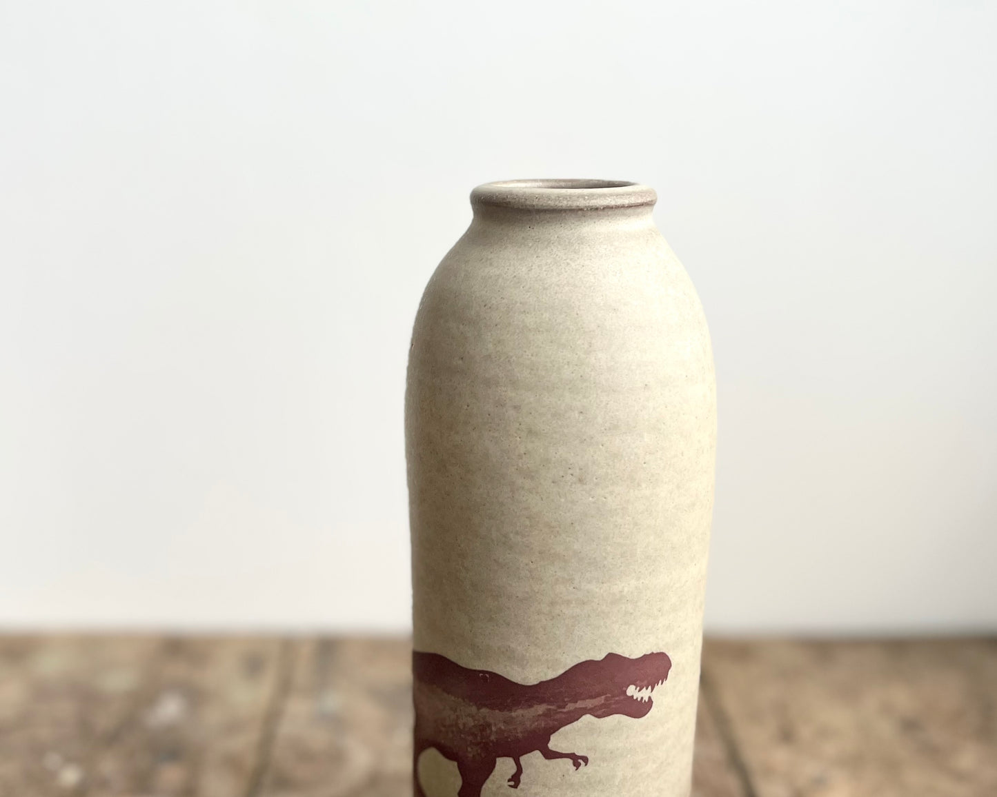 T-Rex Vase - warm grey matte