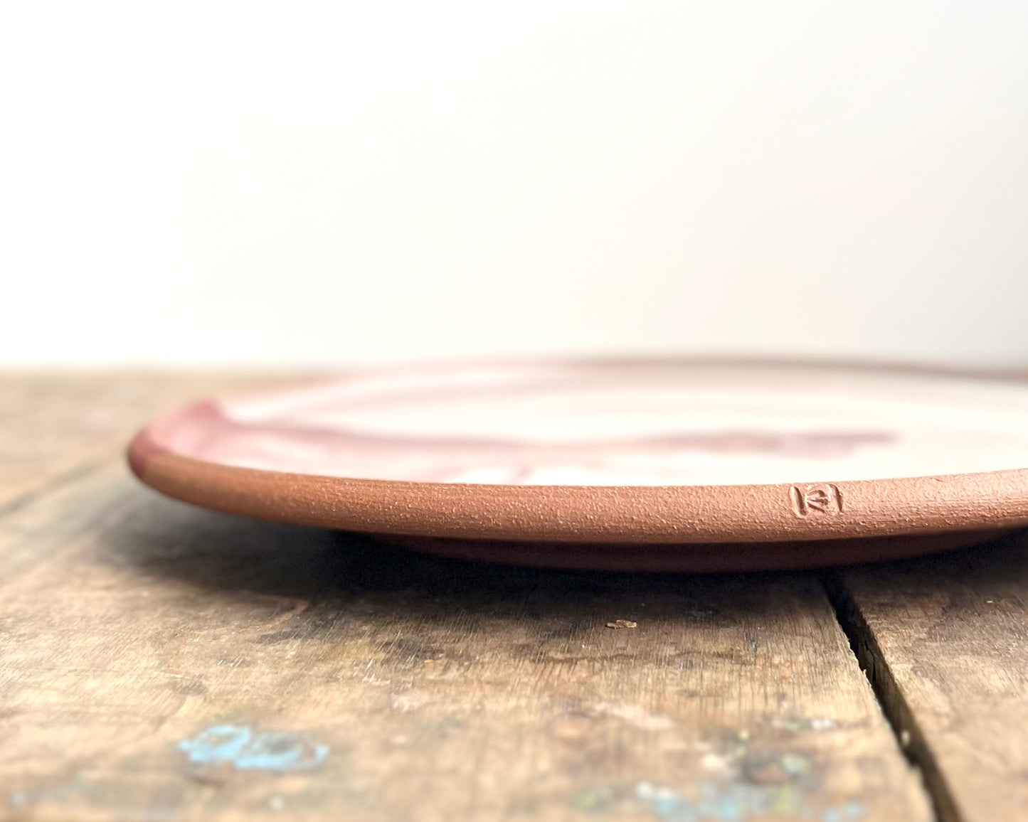 T-Rex Dinner Plate - white