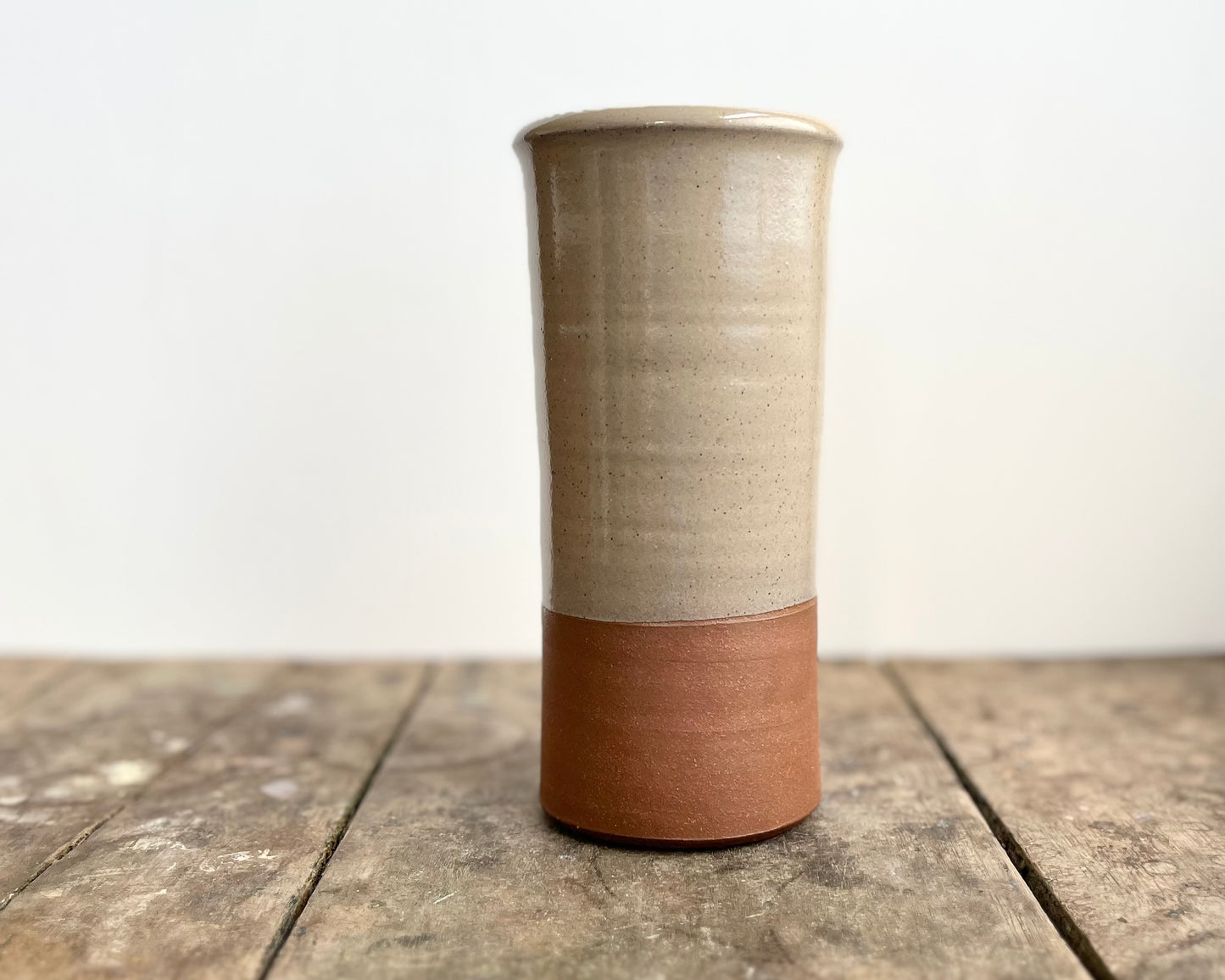 Cylindrical Vase with T-Rex- yellow