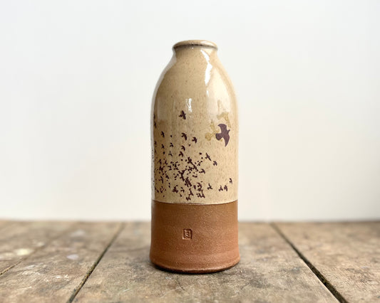 Flock of Birds Vase - yellow