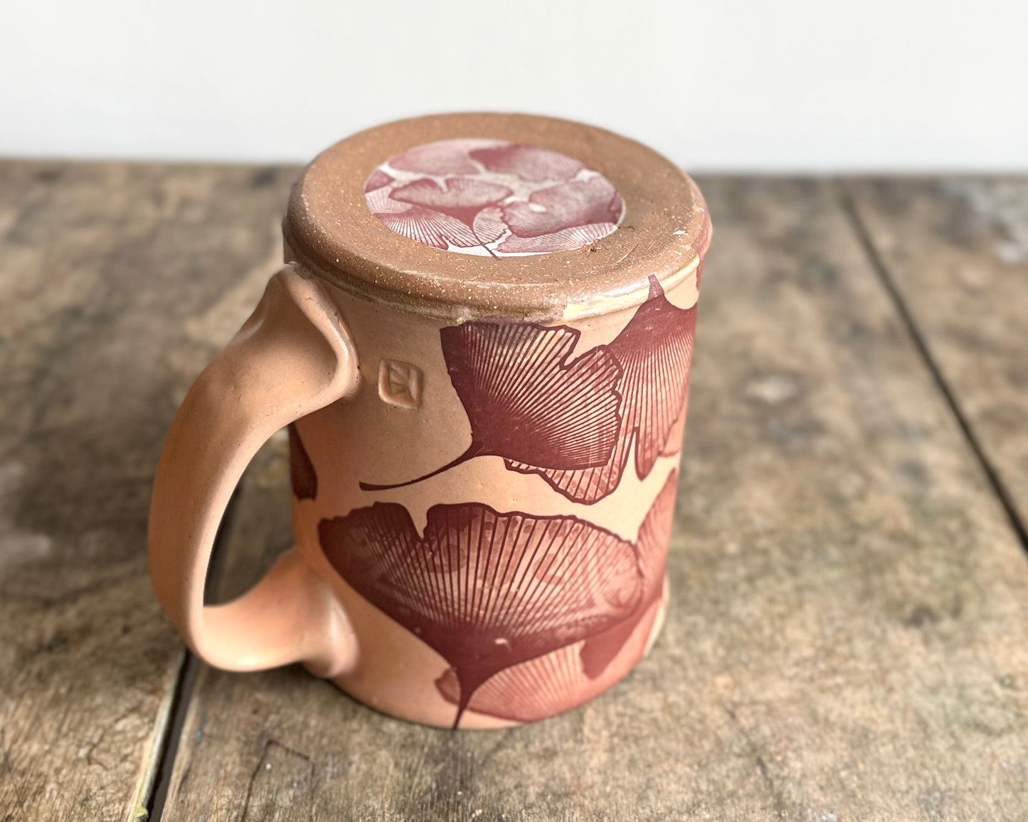 Ginkgo Mug - matte pink