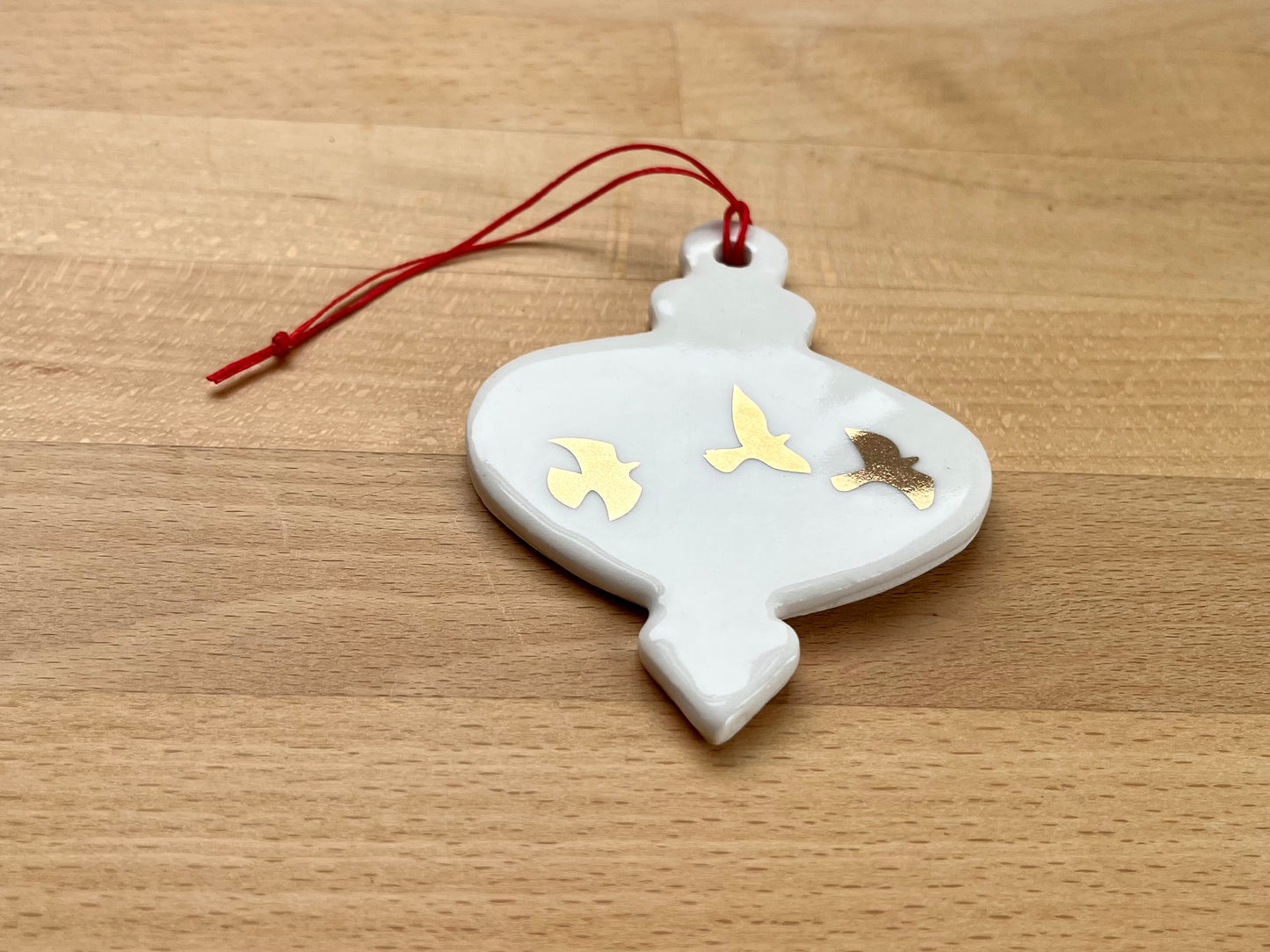 Gold Birds Ornament