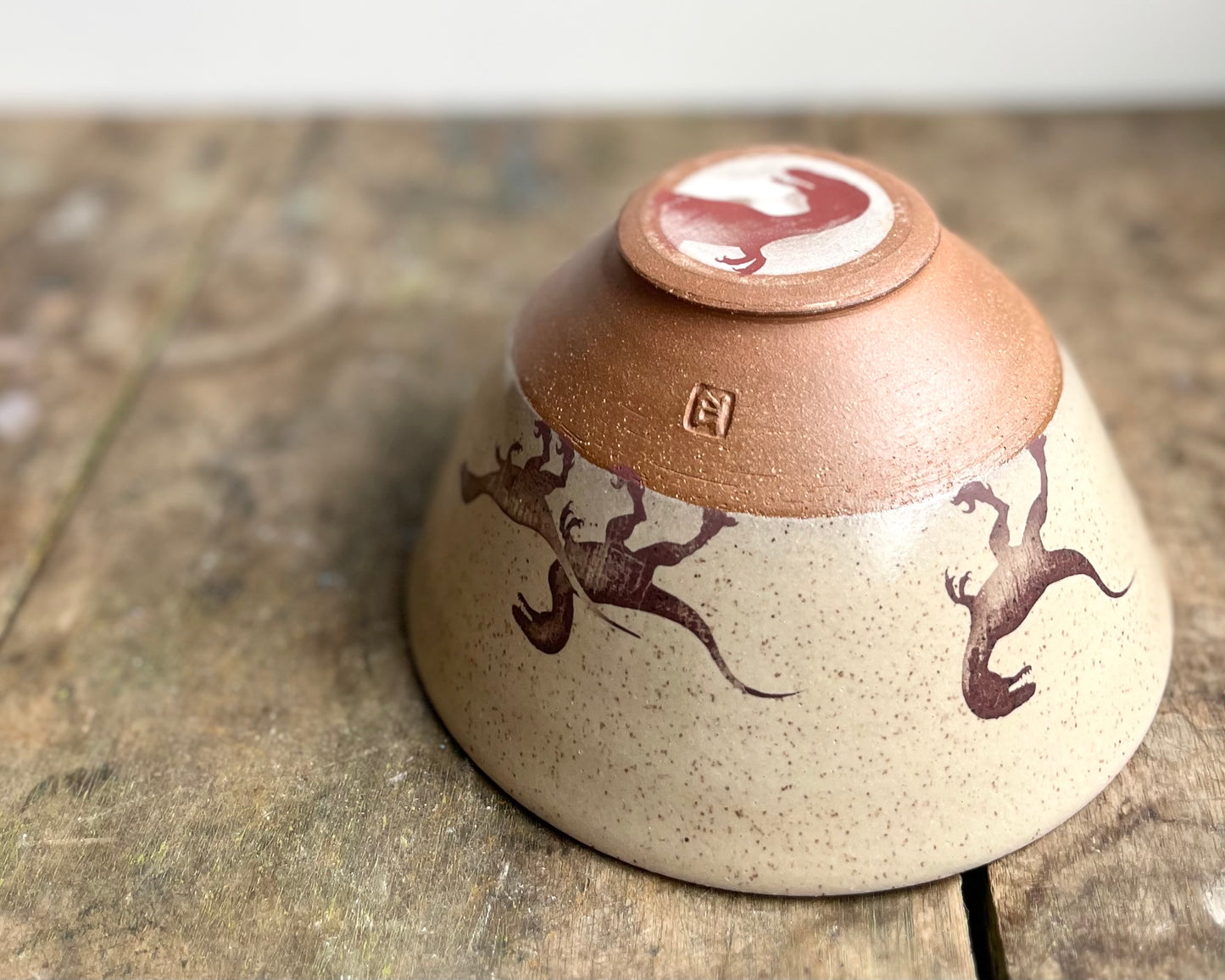 Velociraptor Pack Bowl - yellow