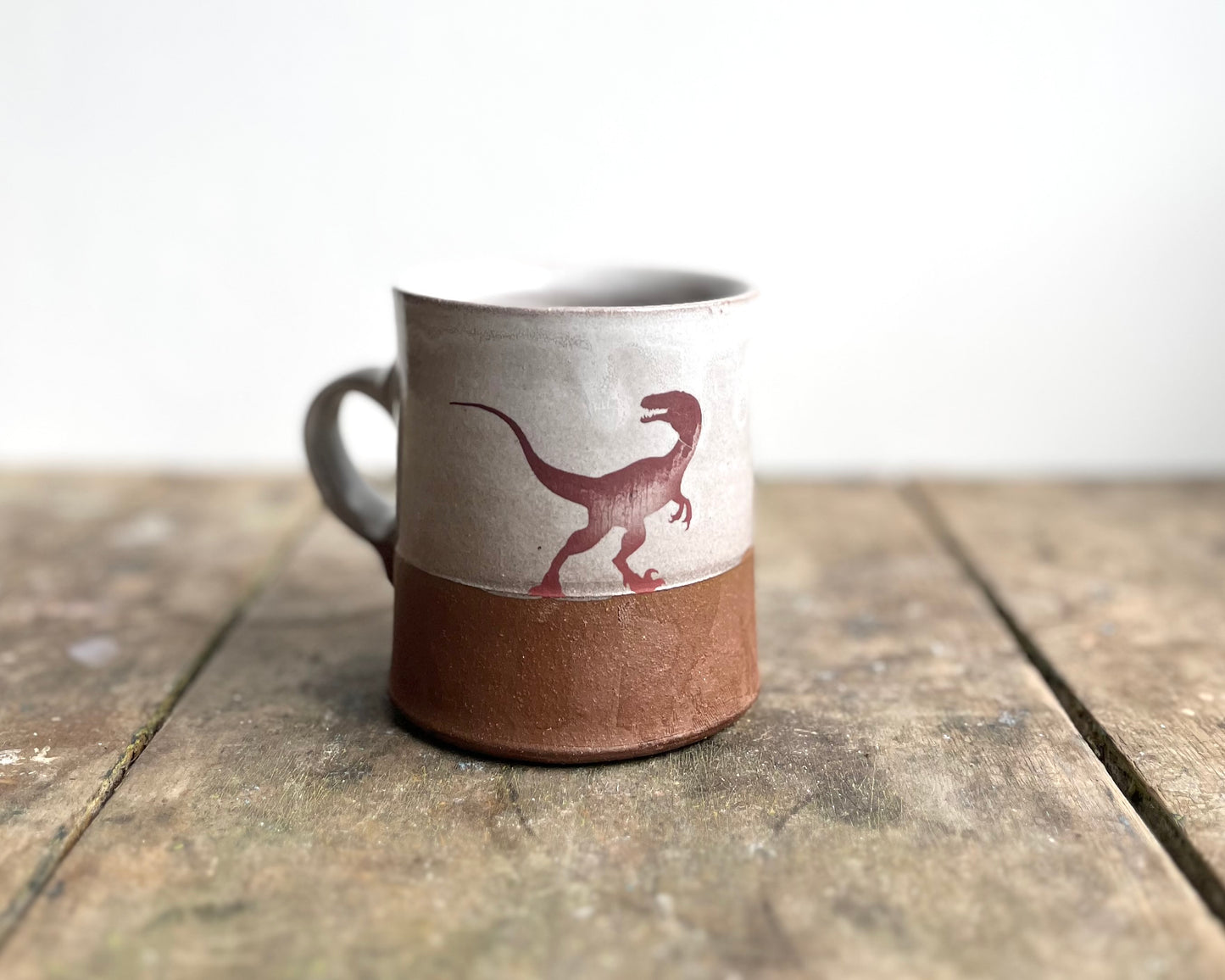Velociraptor Pack Americano Mug - white