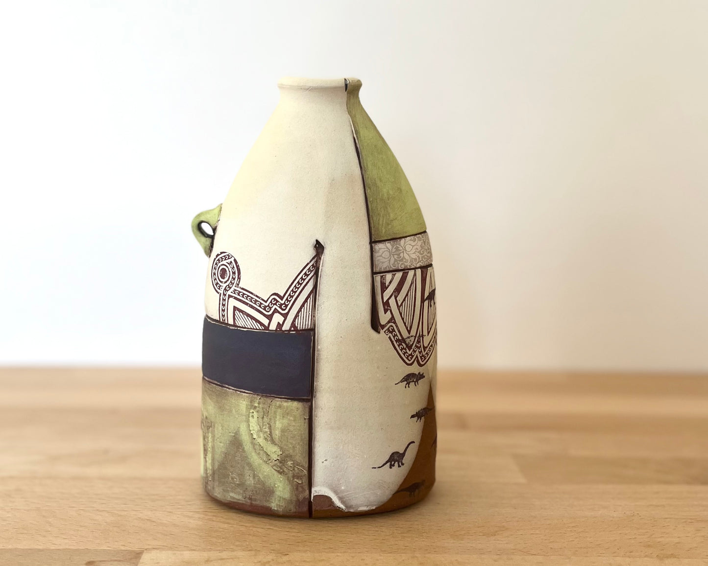 Flattened Collage Vase