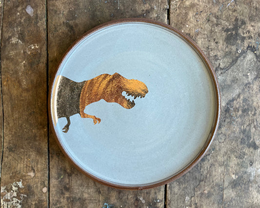Gold T-Rex Plate