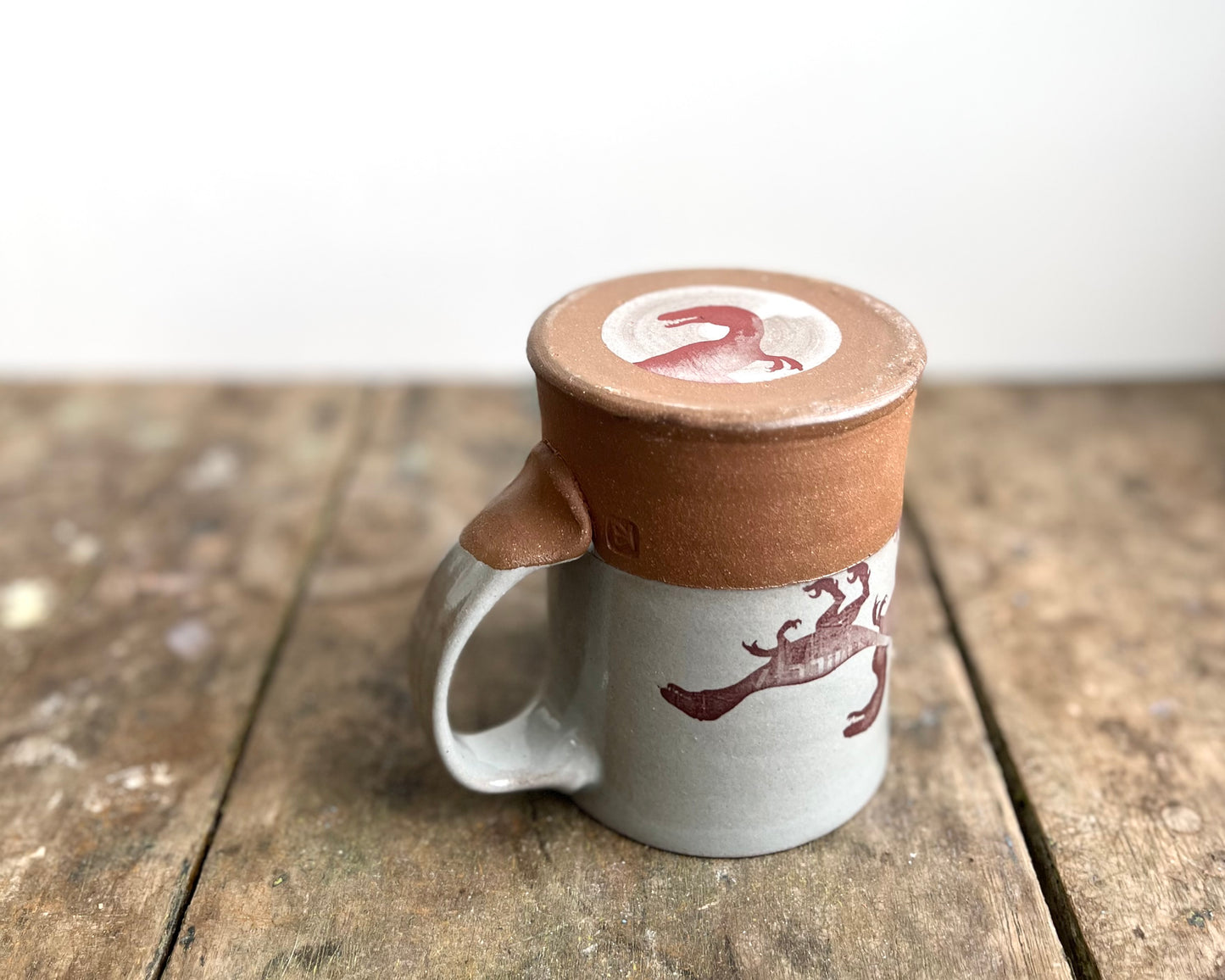 Velociraptor Pack Mug - blue