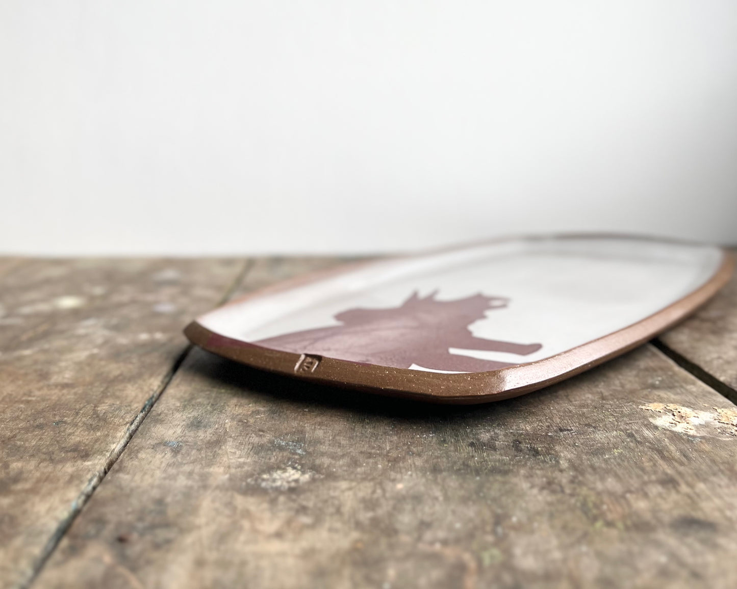 Triceratops Large Rectangle Plate