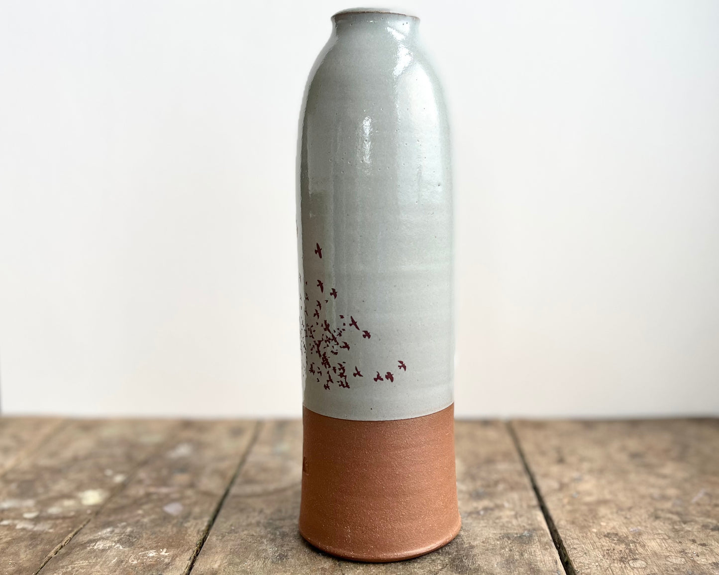 Flock of Birds Vase - blue