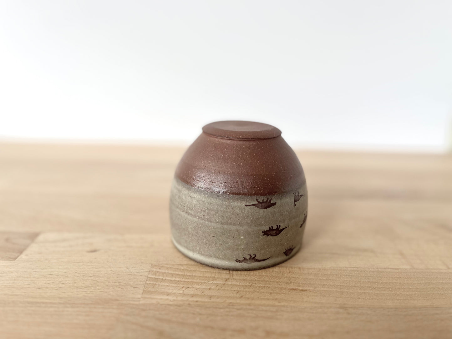 Wine Cup with small dino pattern