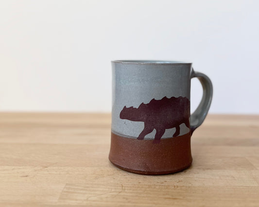 Ankylosaurus Mug - blue