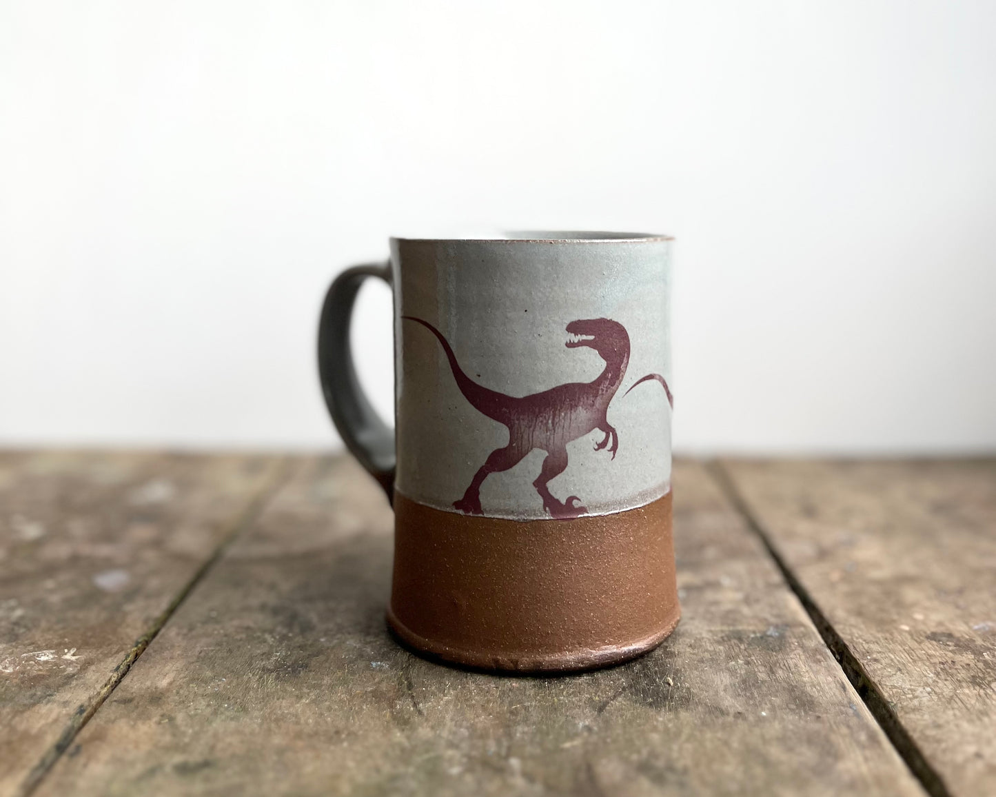 Velociraptor Pack Mug - blue