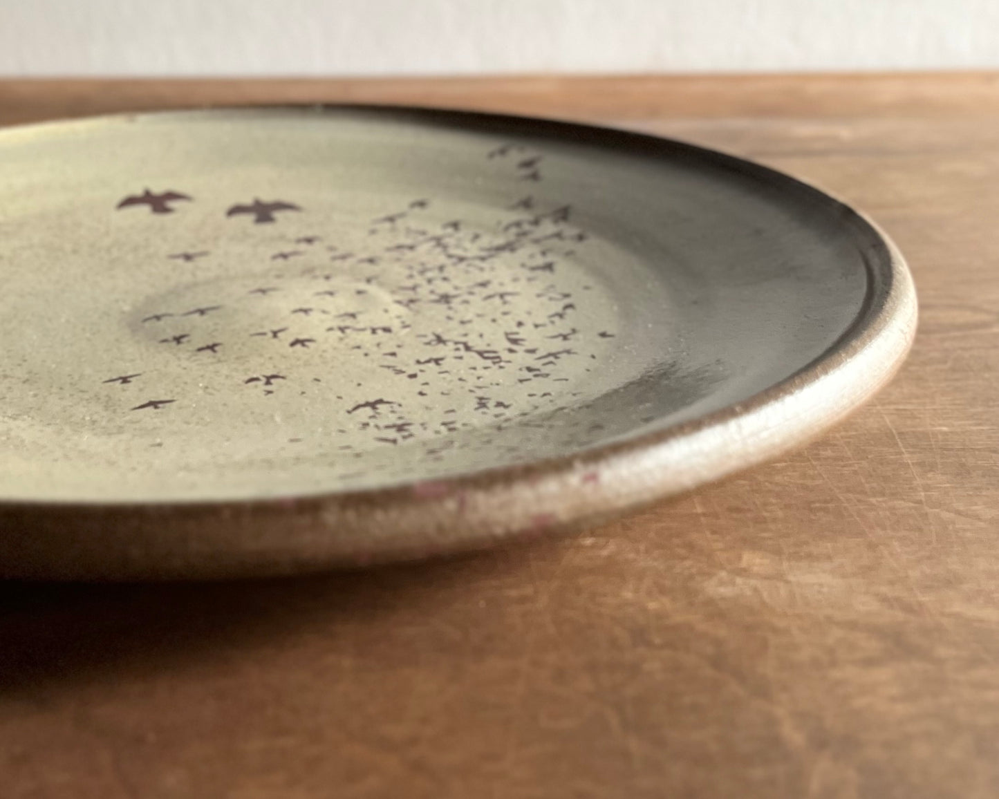 Flock of Birds Dinner Plate - yellow