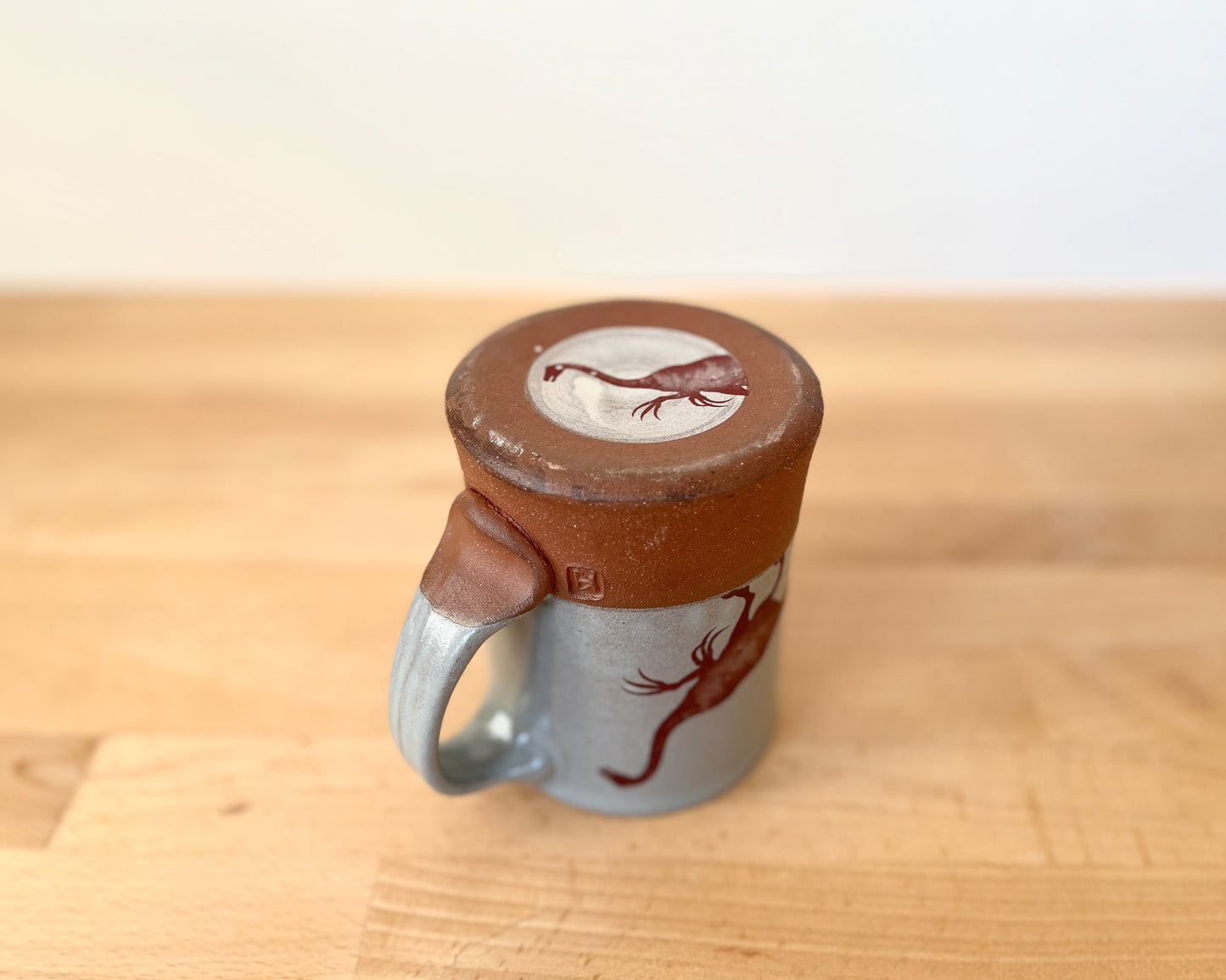 Therinzosaurus Mug - blue