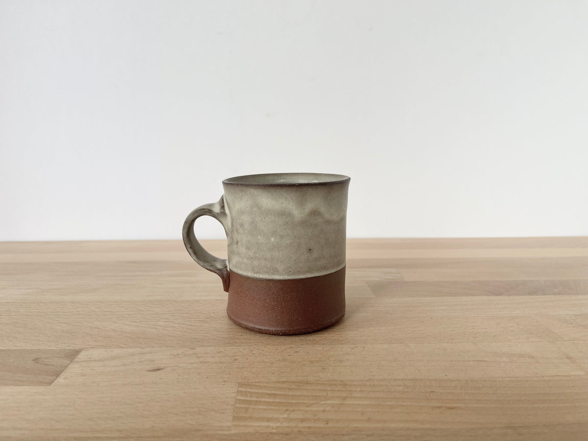 Triceratops Americano Mug - warm grey matte