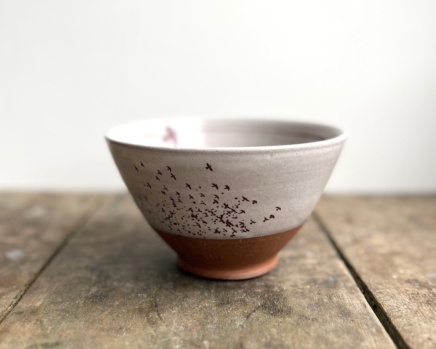 Flock of Birds Bowl - white