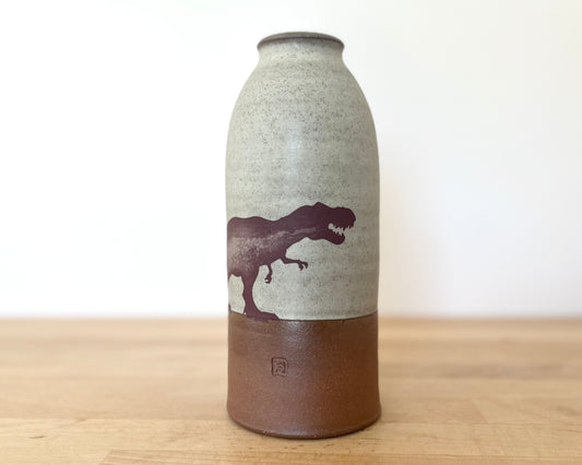 T-Rex Vase - warm grey matte
