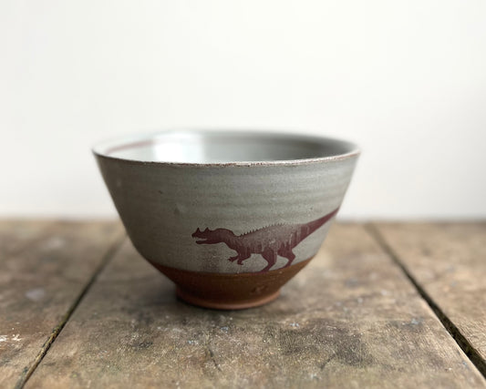 Ceratosaurus Bowl - blue