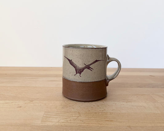 Pterodactyl Americano Mug - yellow