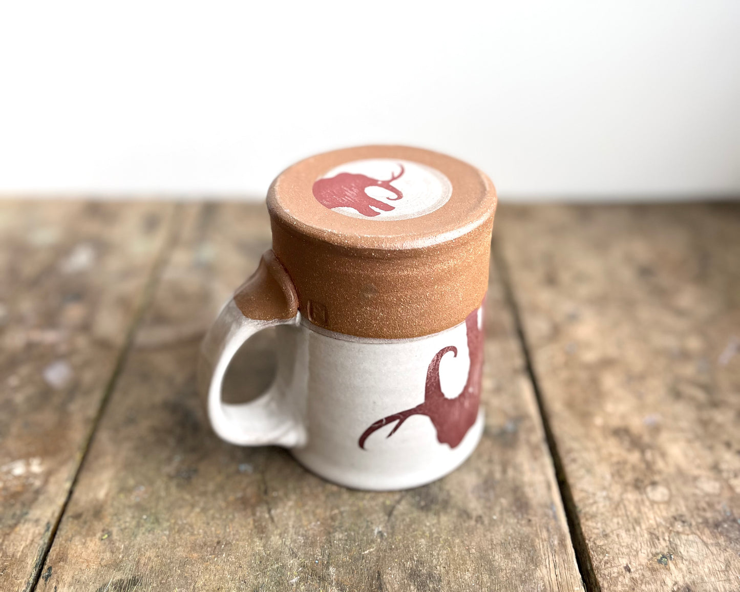 Wooly Mammoth Mug - white