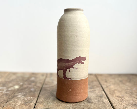 T-Rex Vase - warm grey matte