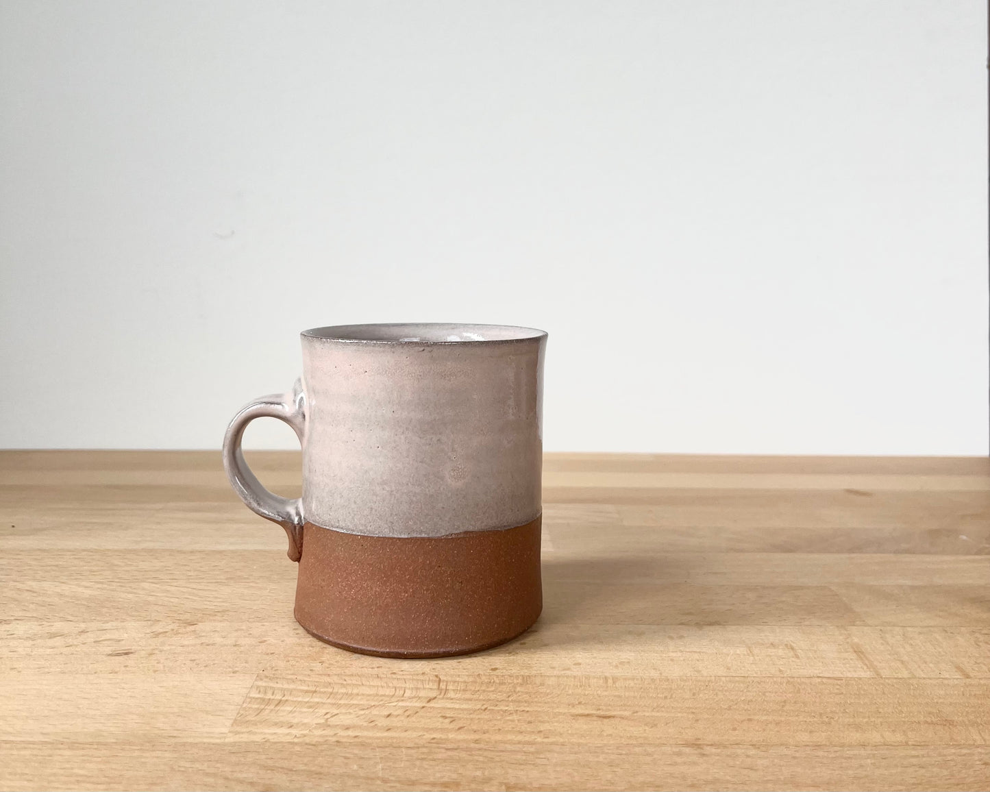 Gold Velociraptor Americano Mug - pale pink