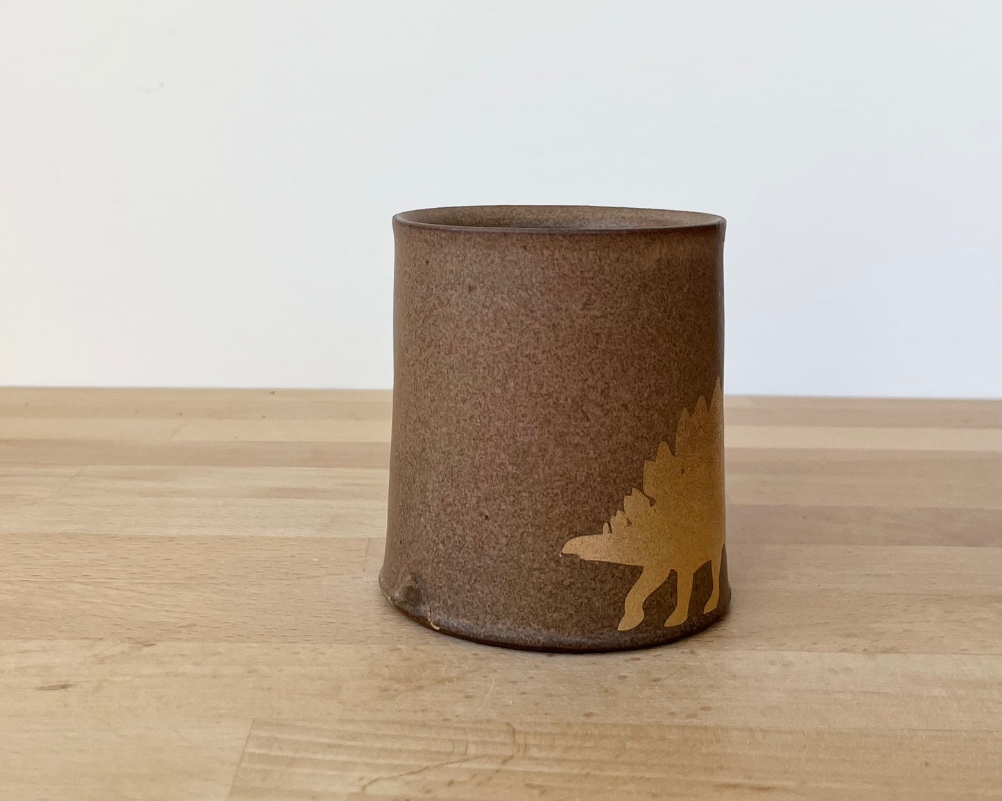Gold Stegosaurus Mug