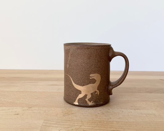 Gold Velociraptor Mug
