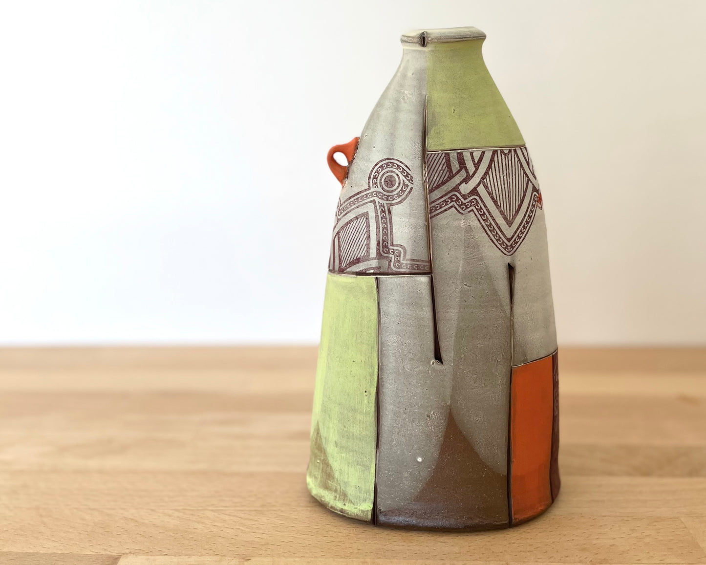 Flattened Collage Vase