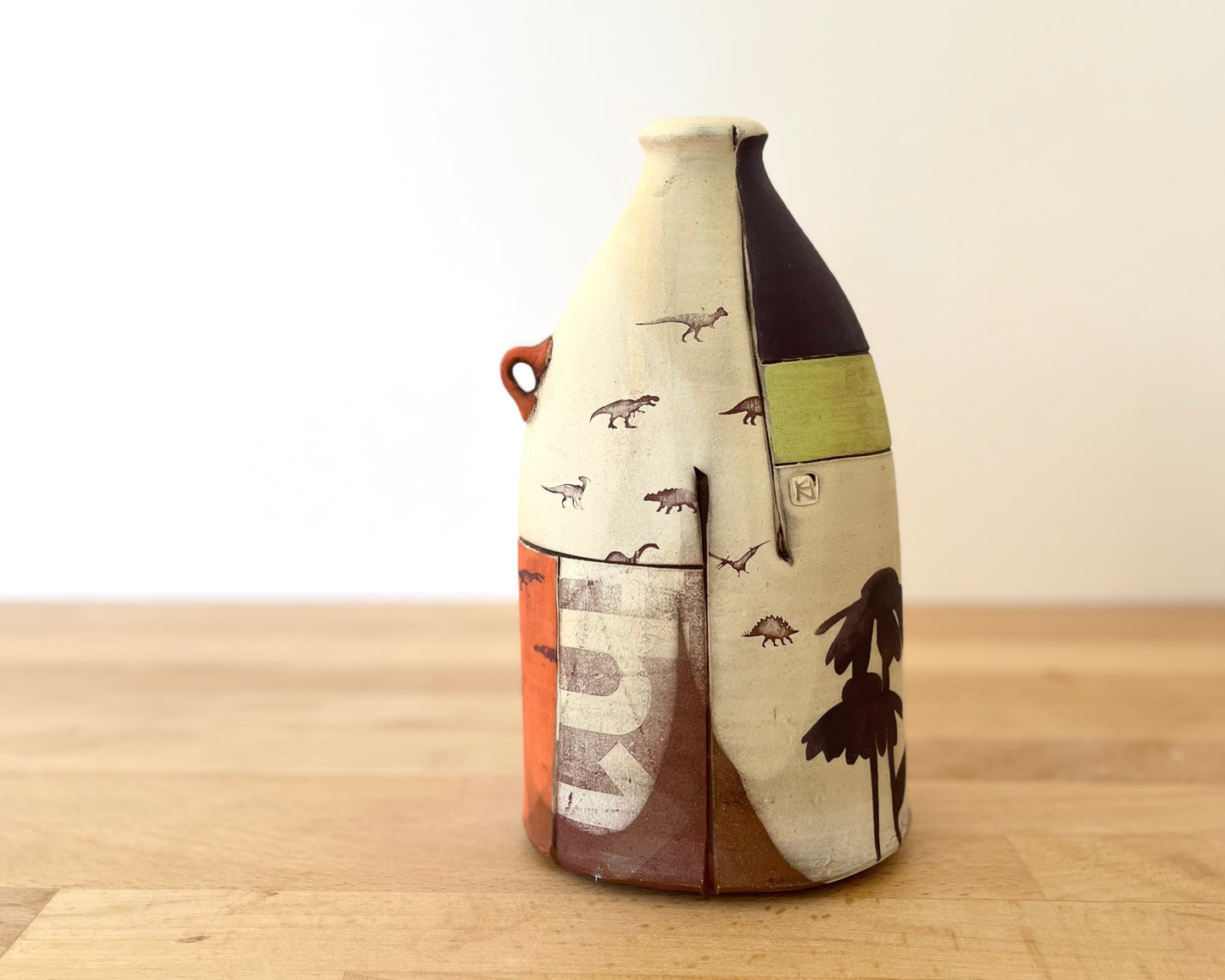Flattened Collage Vase
