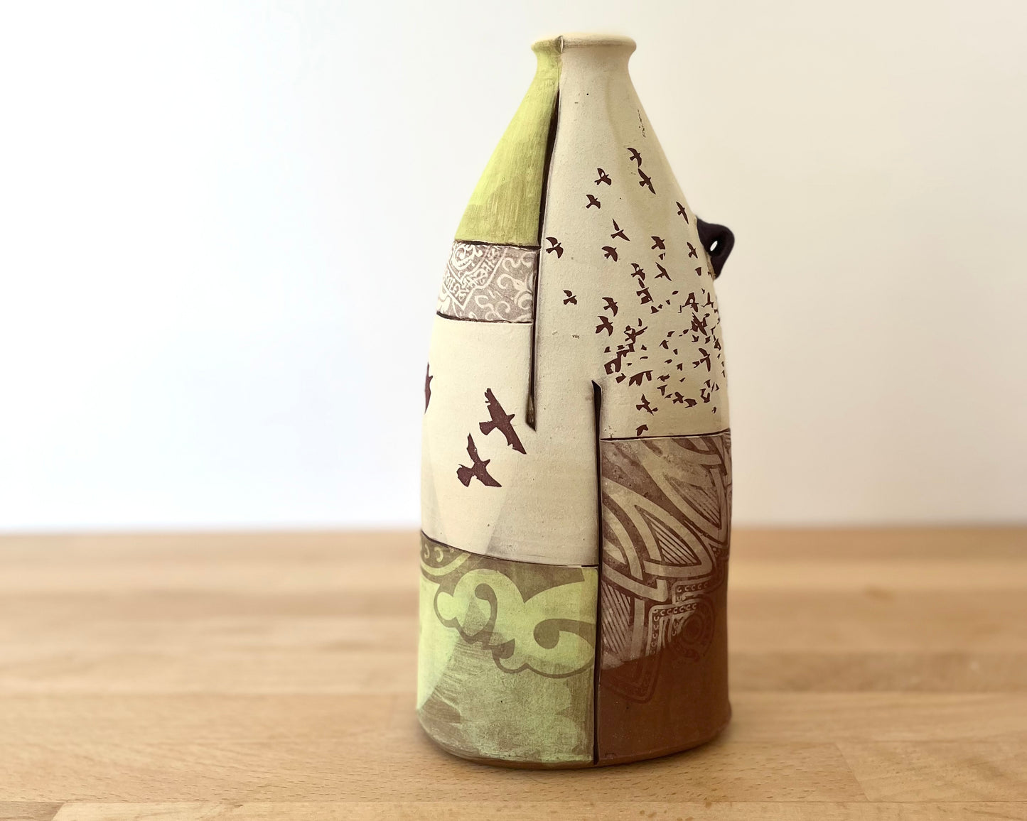 Flattened Collage Vase