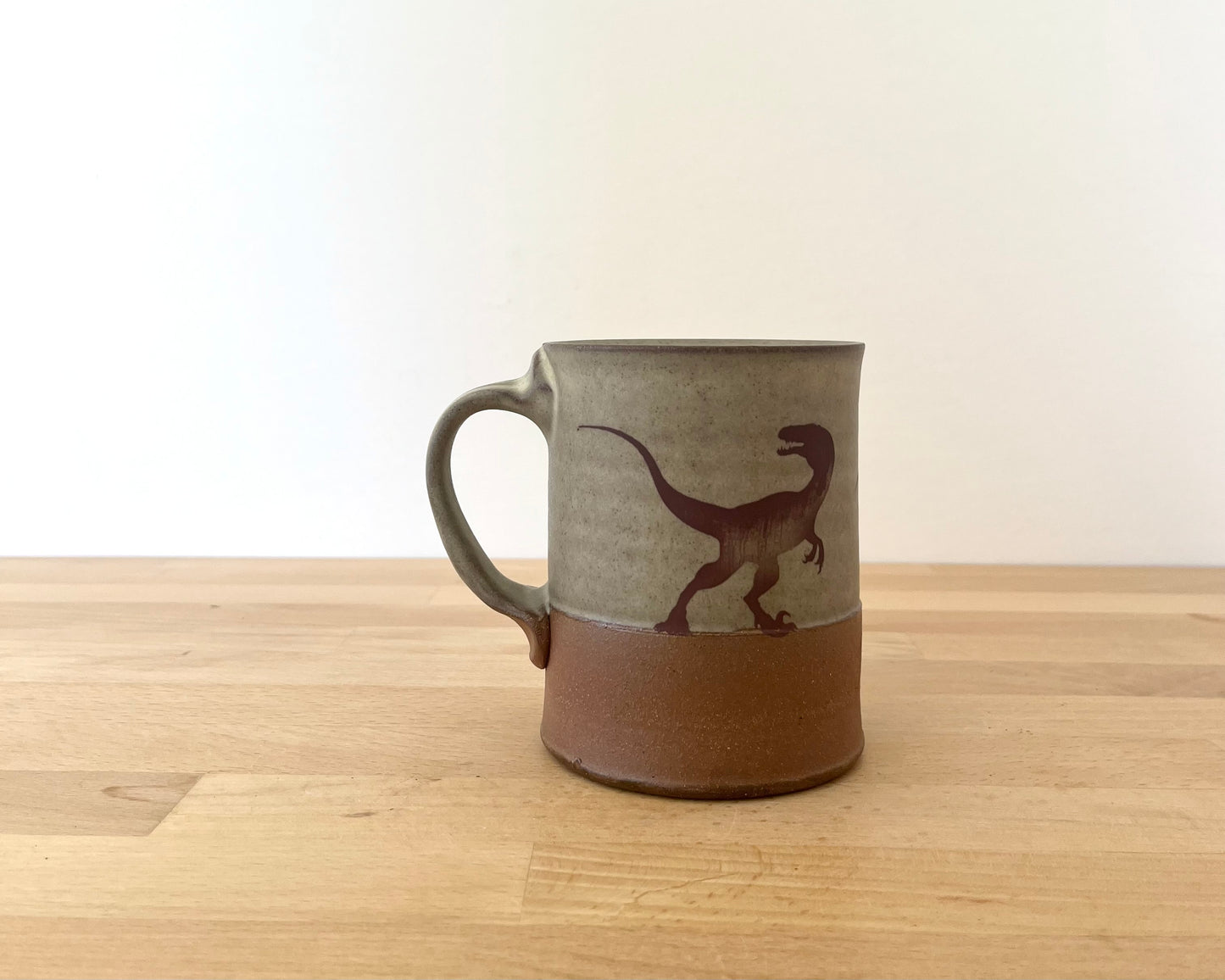 Velociraptor Pack Mug - matte grey