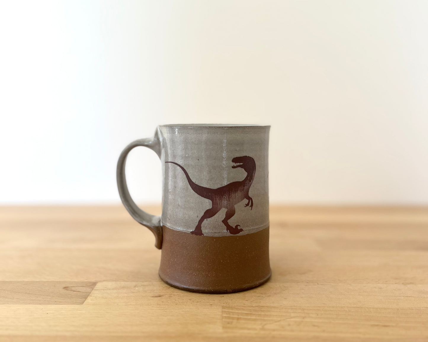 Velociraptor Pack Mug - white