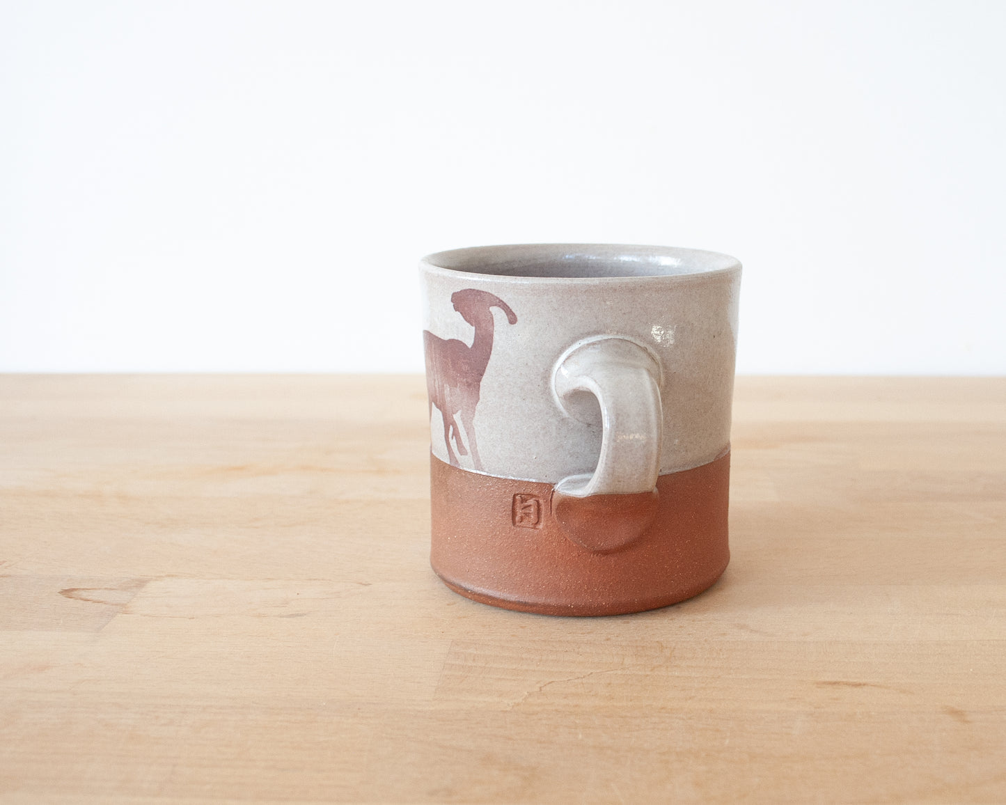 Parasaurolophus Americano Mug - white