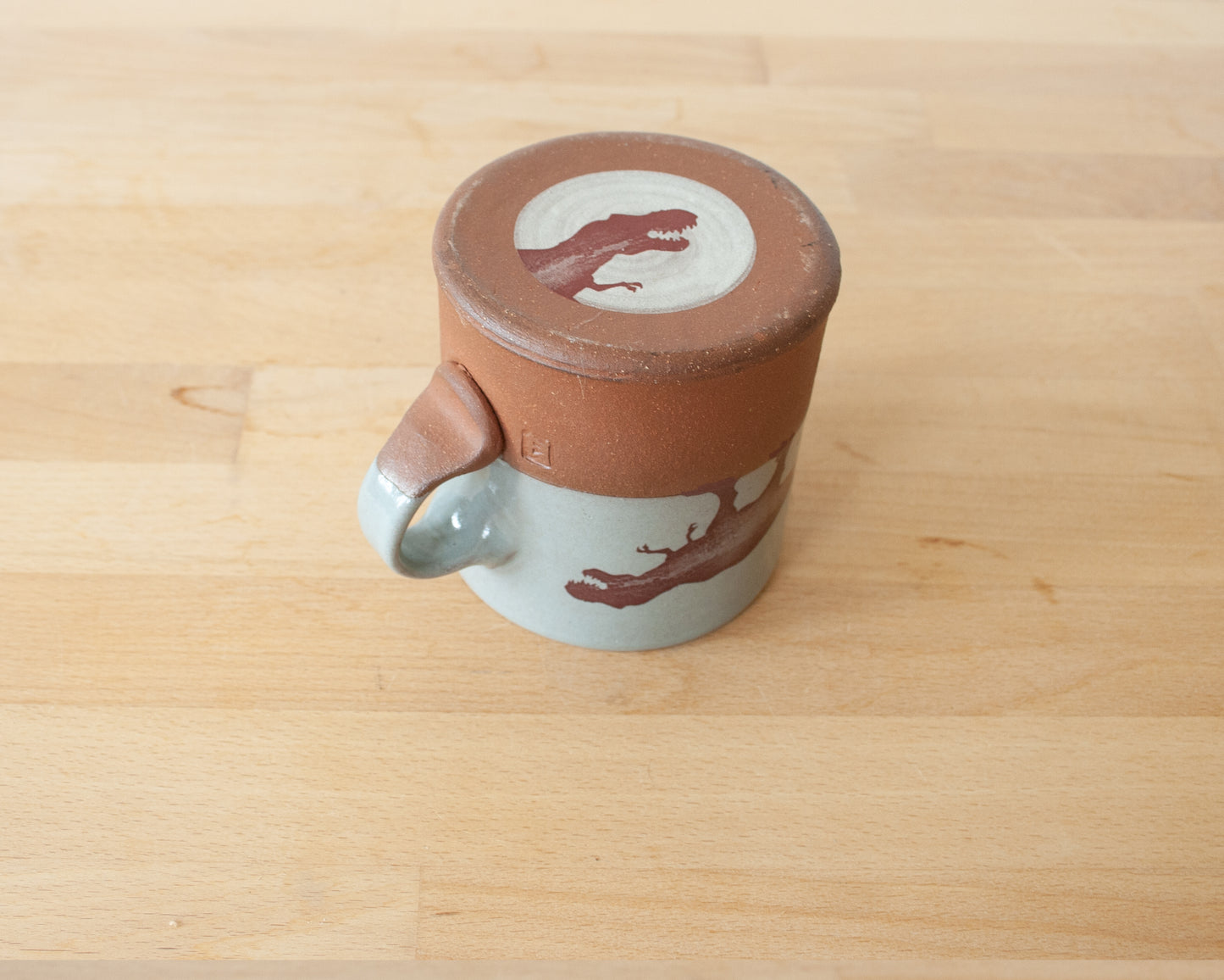 T-Rex Americano Mug - blue