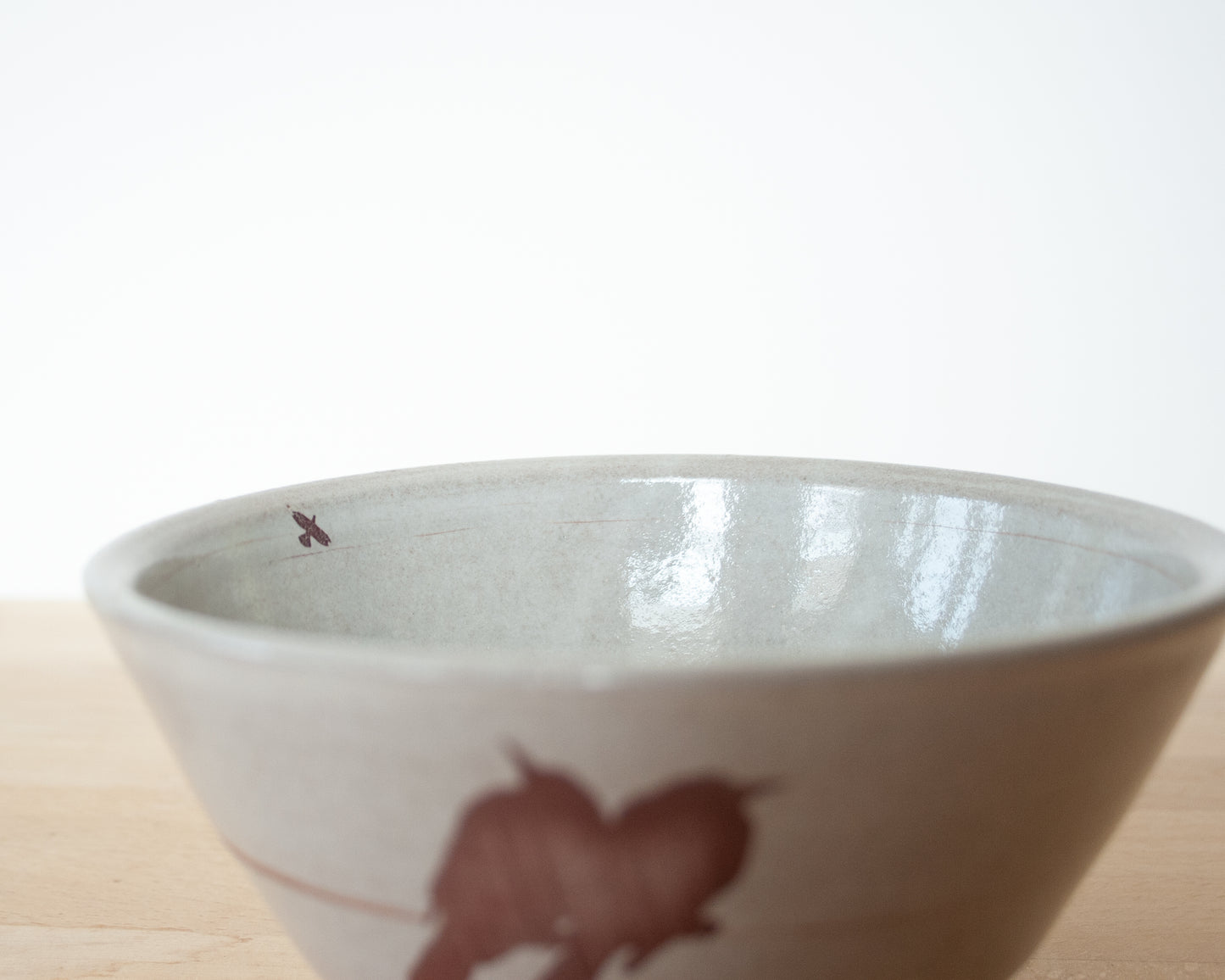 Birds on a Wire Bowl - white