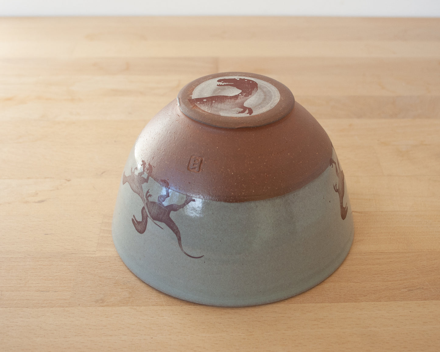 Velociraptor Pack Bowl - blue