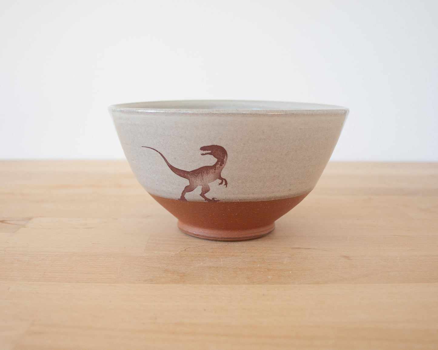 Velociraptor Pack Bowl - white