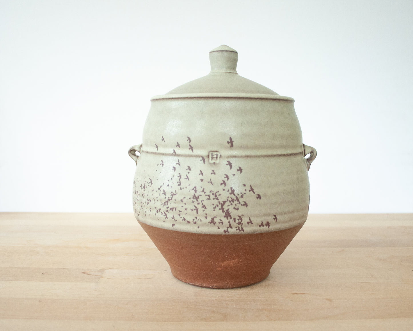 Cookie Jar with Flock of Birds
