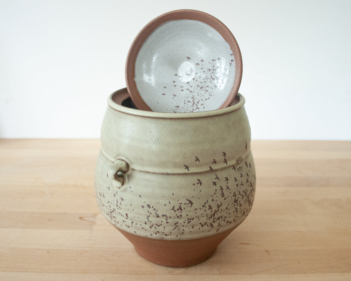 Cookie Jar with Flock of Birds