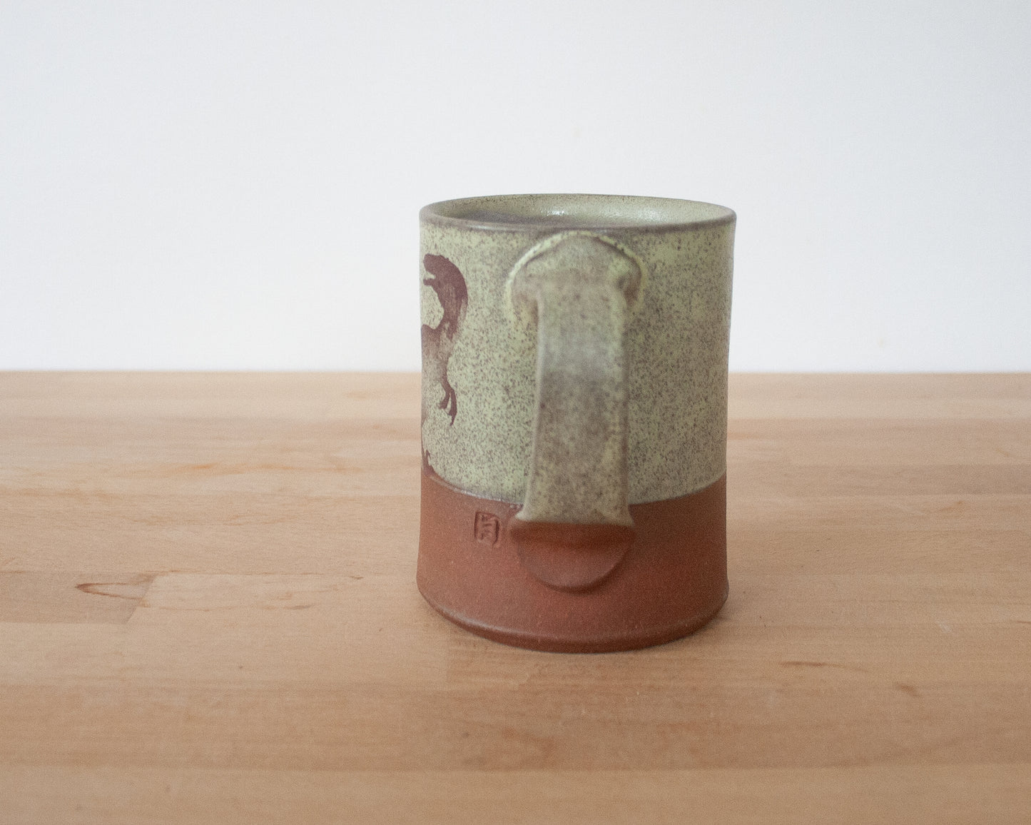 Velociraptor Mug - speckled green