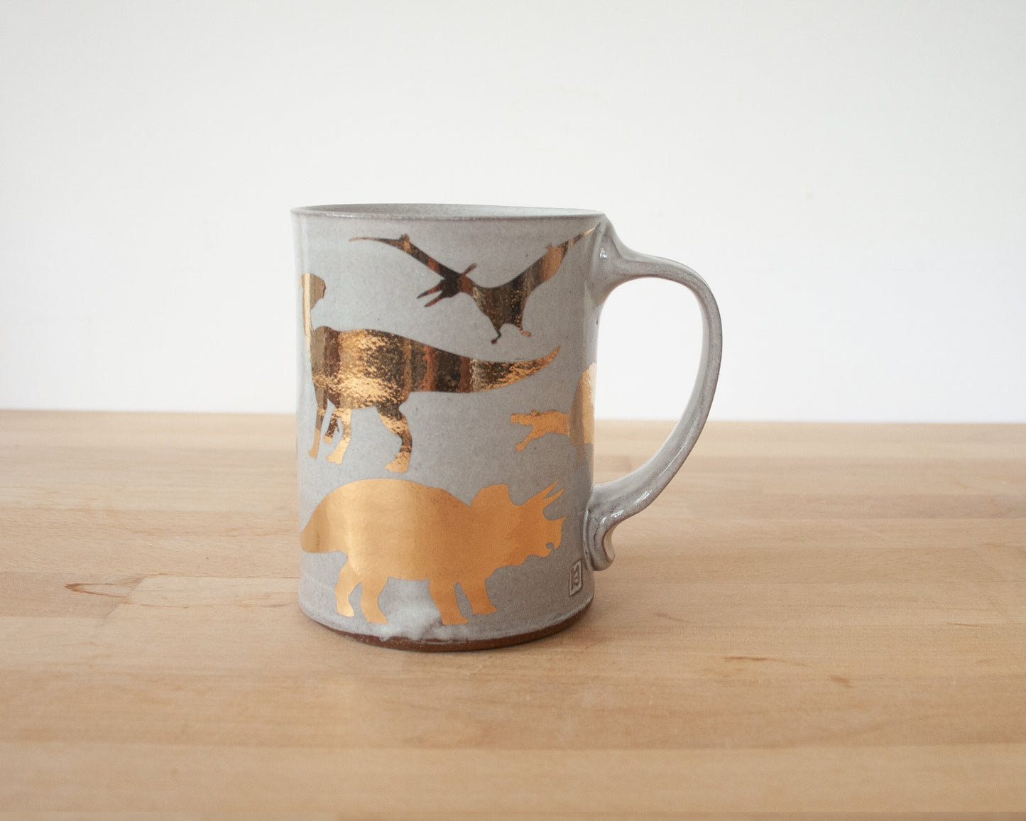 Gold Dinosaur Mug