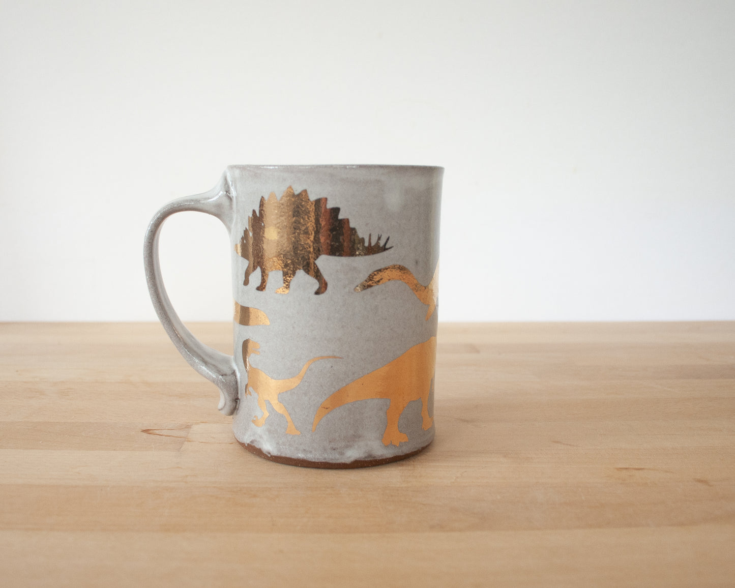 Gold Dinosaur Mug