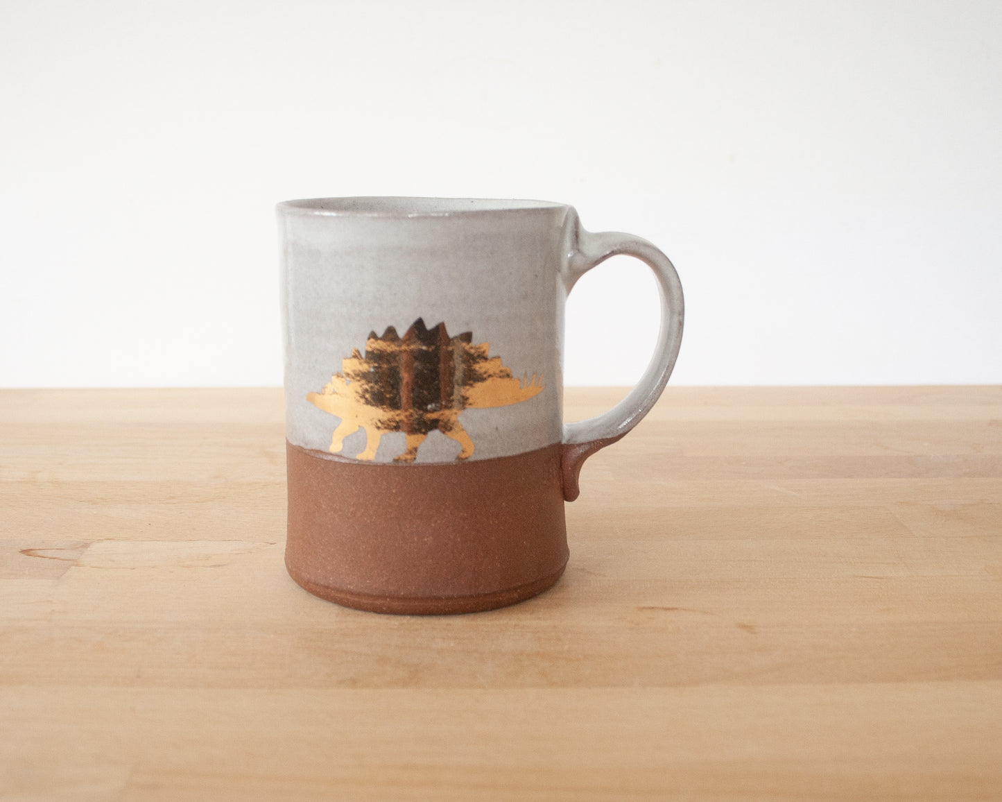 Gold Stegosaurus Mug